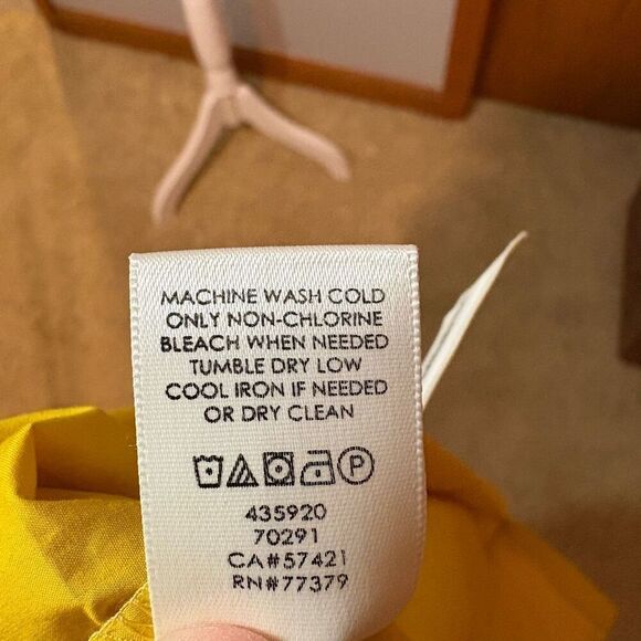 Ann Taylor saffron yellow one‎ shoulder top NEW size XS - Picture 8 of 10